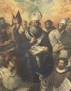 HERRERA, Francisco de, the Elder St Basil Dictating His Doctrine (mk05) oil on canvas